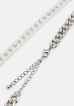 Zign Unisex - Collier - Silver-Coloured/White -Zign 0ec2e6bc010644ce88e4bf8273b45f5d