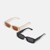 Zign Unisex 2 Pack - Lunettes De Soleil - Black, Beige -Zign 130bbae7fe4a4cedabcd6883f13463bc