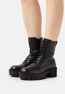 Zign Leather - Bottines À Plateau - Black