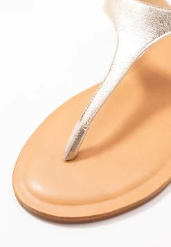 Zign Leather - Tongs - Gold -Zign 2201b1c33b294f9ca4ee09e2fe70593b