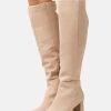 Zign Leather - Bottes À Talons Hauts - Beige