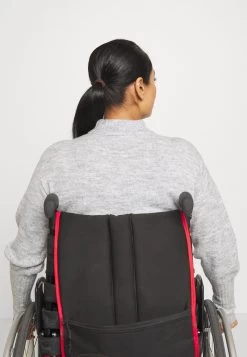 Zign Adaptive Perkin Ausschnitt Basic Mini Strickkleid - Robe Pull - Mottled Grey -Zign 46862ed2613347f1802b3d96b1d44156