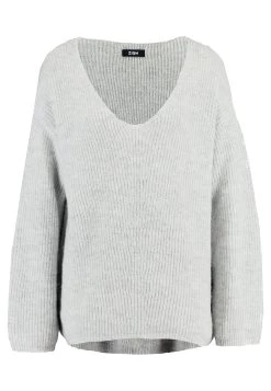 Zign Pullover - Light Grey Melange -Zign 574b775c23724b7499ed0b1c365ff862
