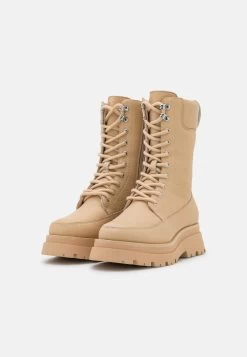 Leather - Bottes À Plateau - Beige -Zign 695bdce4f6a641d1858db66e8157ffc6