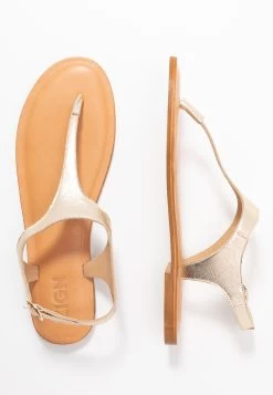 Zign Leather - Tongs - Gold -Zign 761bfe1cacaa43208ea2feda0e637401