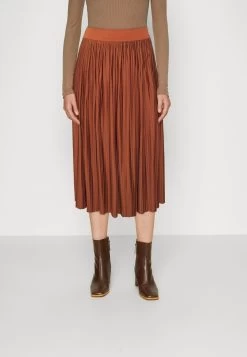 Zign Jupe Plissée - Brown