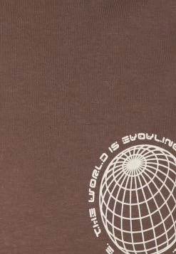 Redezign Unisex - T-Shirt Imprimé - Brown -Zign b593511448d64e3092a17d73418d0dde