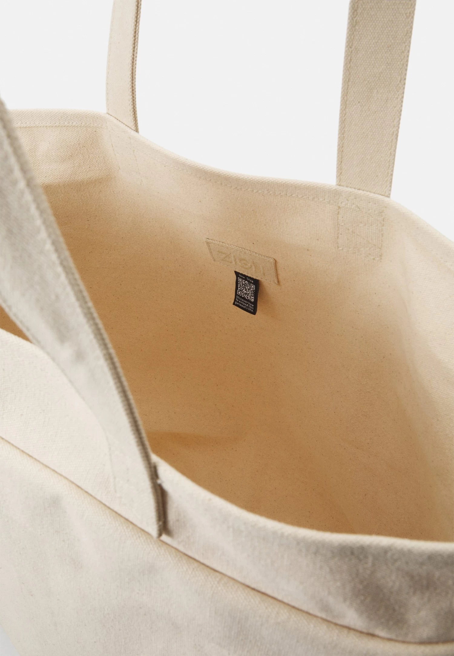 Zign Cotton Large - Cabas - White 5 Zign Cotton Large - Cabas - White – Image 3