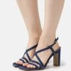 Zign Leather - Sandales À Talons Hauts - Dark Blue