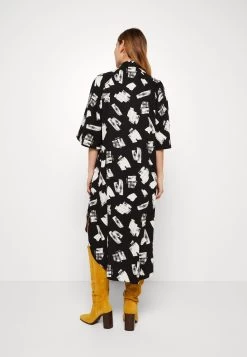 Zign Robe Chemise - Black/White -Zign e81bcd9956454bbf9fa1c7334ee23c80