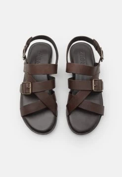 Zign Leather Unisex - Sandales - Dark Brown -Zign fbc3341616e7480dab04c5688a1b89b9